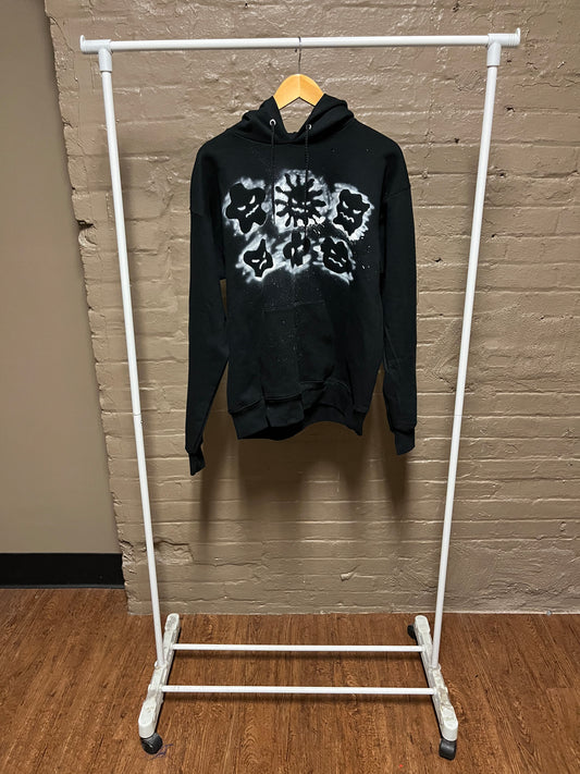 Six stencil character hoodie